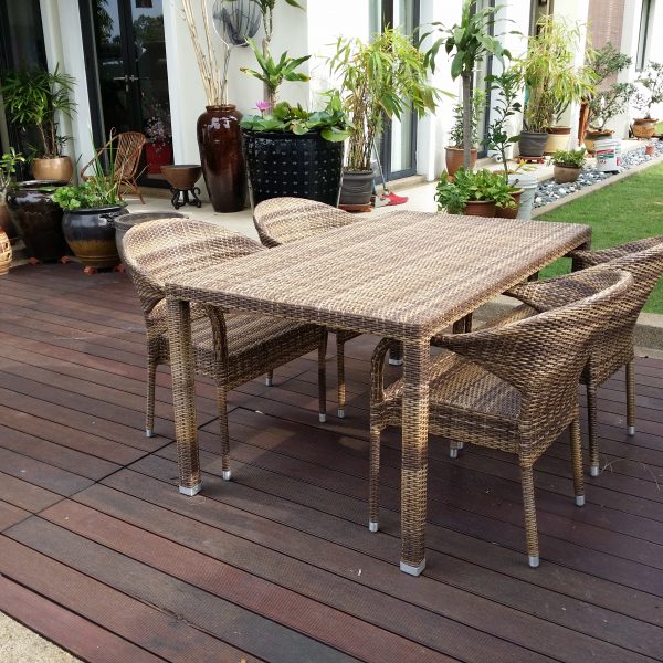 Modern Outdoor Picnic Table Set