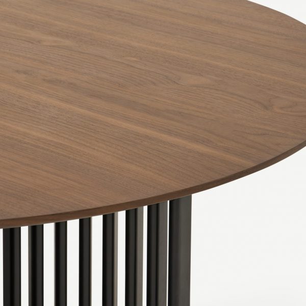 Alma Modern Teak Round Dining Table - Image 3
