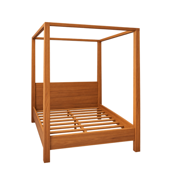 Fisher Teak 4 Poster Queen Bed Frame - Image 4