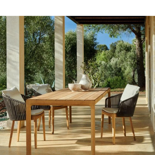 Teak Rope Dining Chair - Image 3