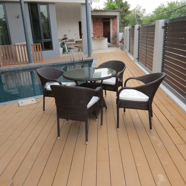 Wicker Garden Table Set- Orchid 110cm - Image 6