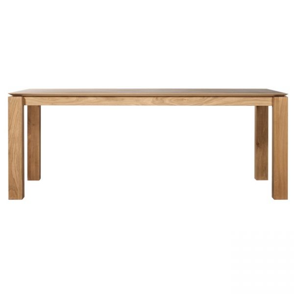 Nina Teak Slice Dining Table 160cm - Image 14