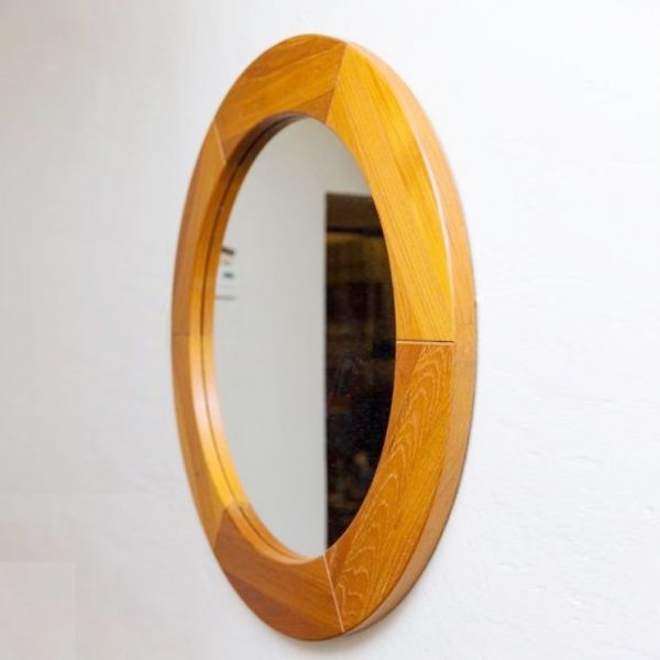 Britta Teak Round Mirror - Image 3