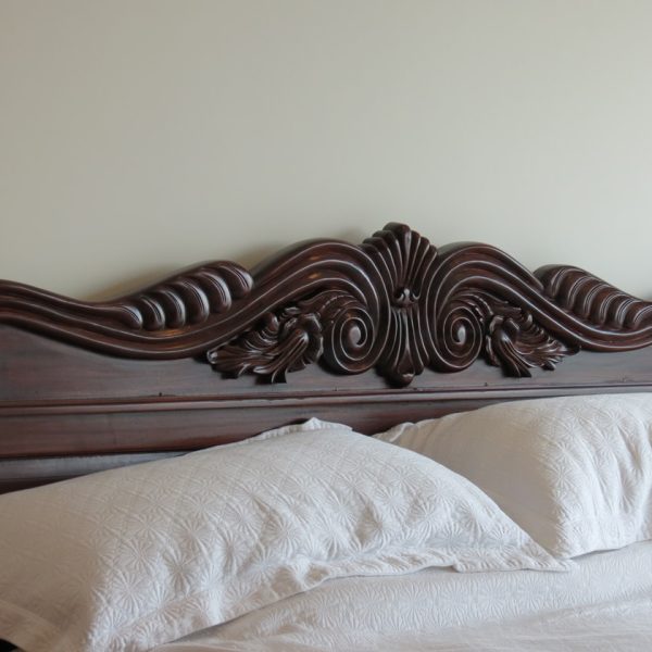 Colonial Spindle Teak Bed - Image 4