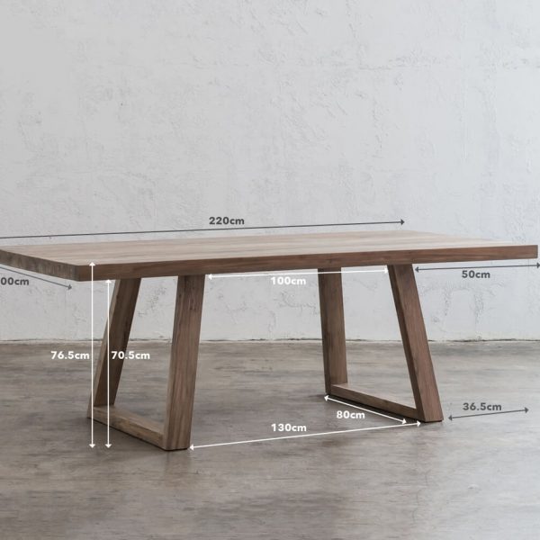 Tiffanny Reclaimed Teak Dining Table 160cm - Image 5