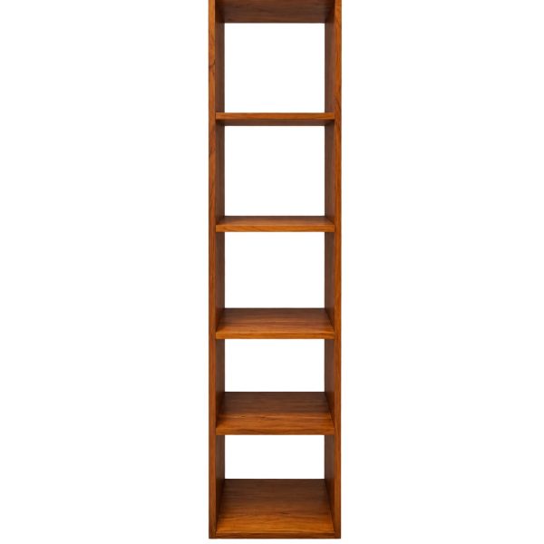 Single column Conway teak bookcase for living room