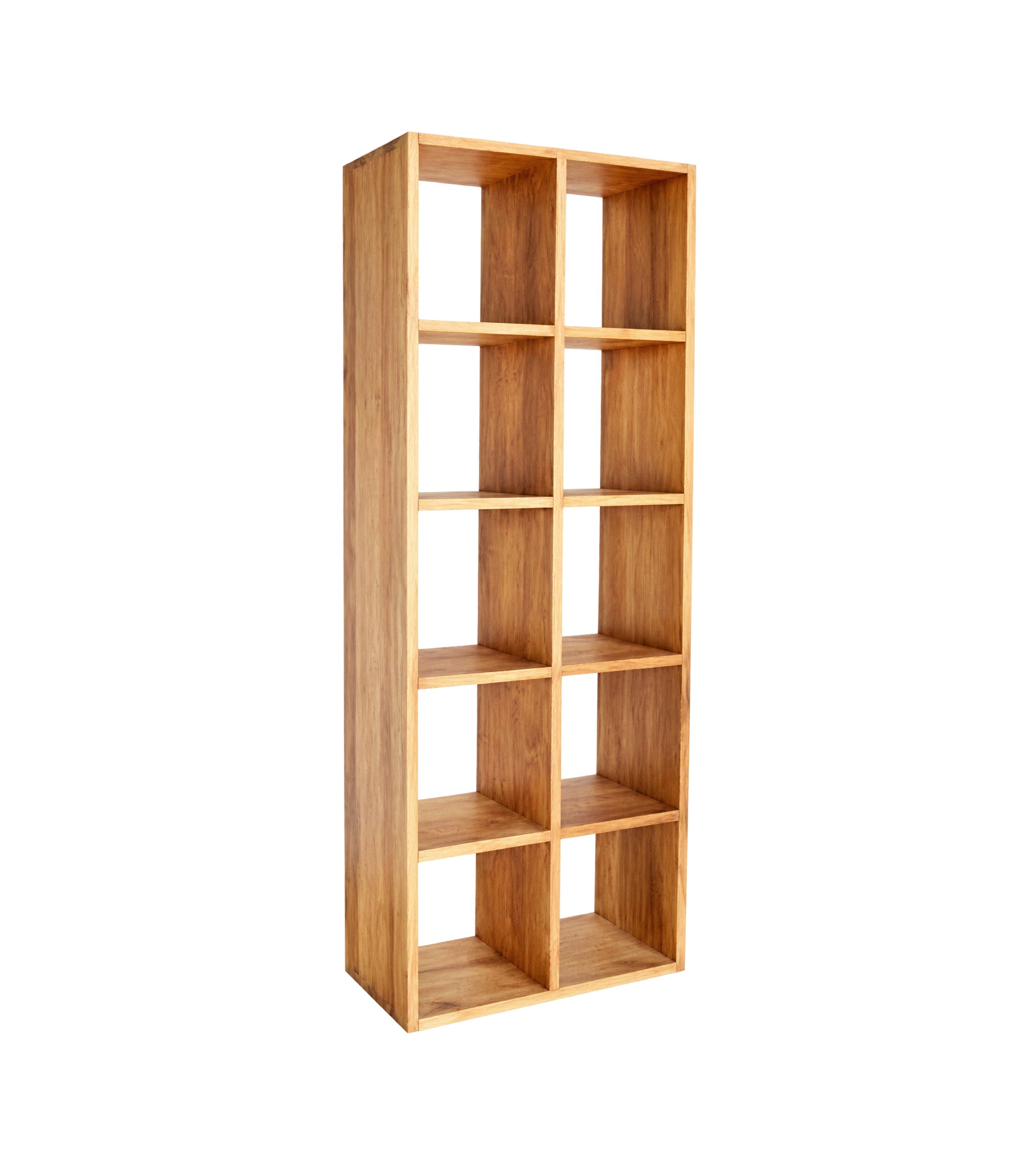 double-column-teak-bookcase-conway Conway double column teak bookshelf by Perfect Fusion