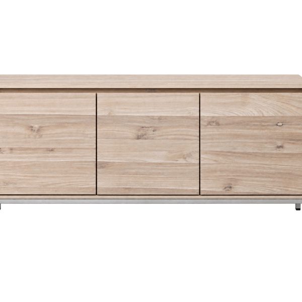 Kent Teak Sideboard Malaysia front view with three storage doors