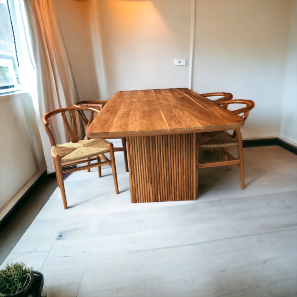 Noah Modern Teak Dining Table - Image 9