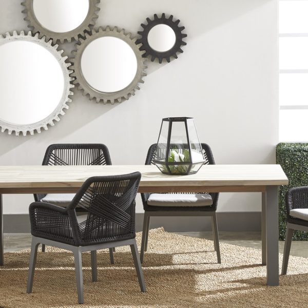 Orlin Rope Teak Dining Arm Chair - Image 4