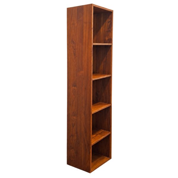 Conway single column teak bookshelf by Perfect Fusion