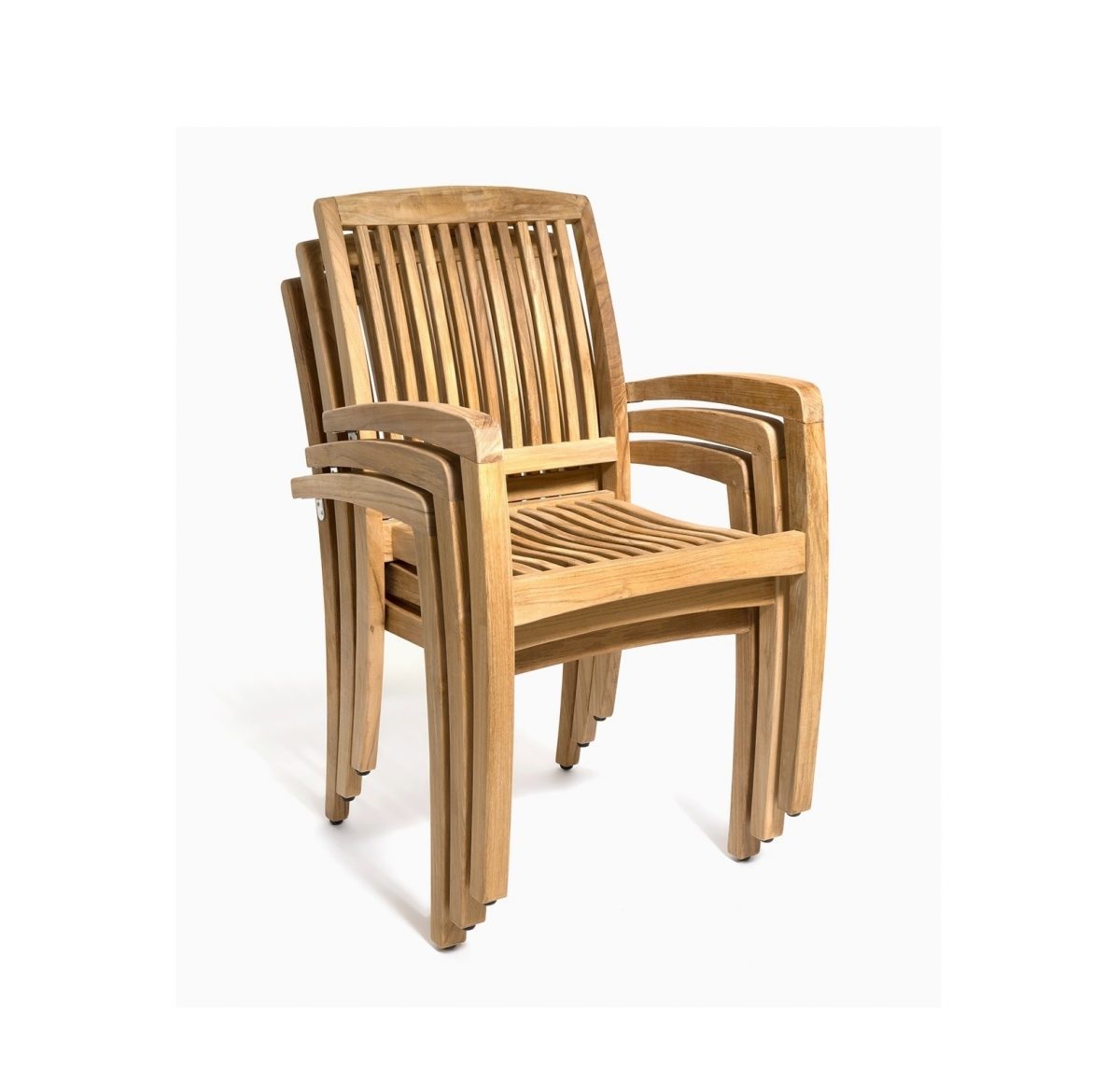 Comforteck Arm  Stacking Outdoor Dining Chair - Image 2