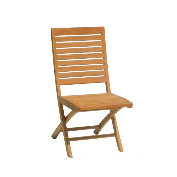 Trent Teak Outdoor Folding Side Chair