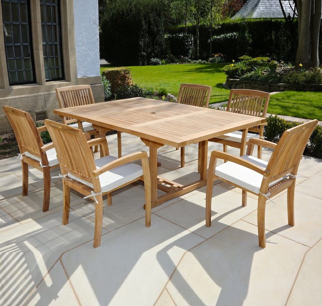 Teak outdoor dining set-Comfortck-Premium Gadre Teak Wood-Petaling jaya-Malaysia Comforteck Dining Set - Image 1