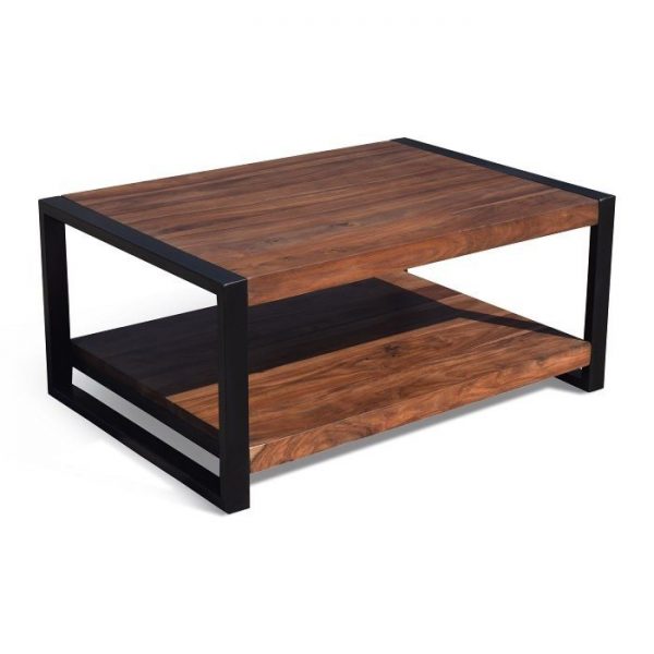 Risco Modern Solid Teak Coffee Table - Image 5