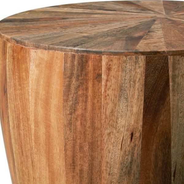 Willa Solid Suar Wood Round Coffee Table - Image 5
