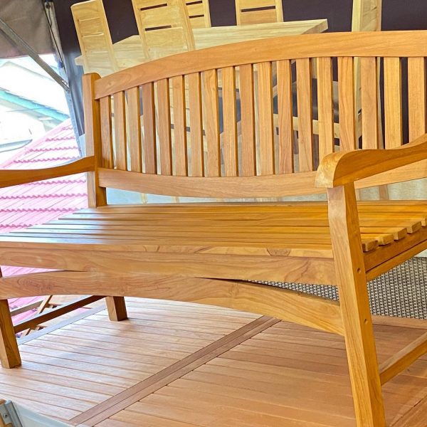 Scot Teak Outdoor Bench 150cm - Image 3