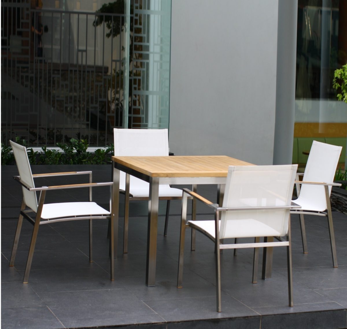 Stainless Steel Nile Dining Set - Image 1