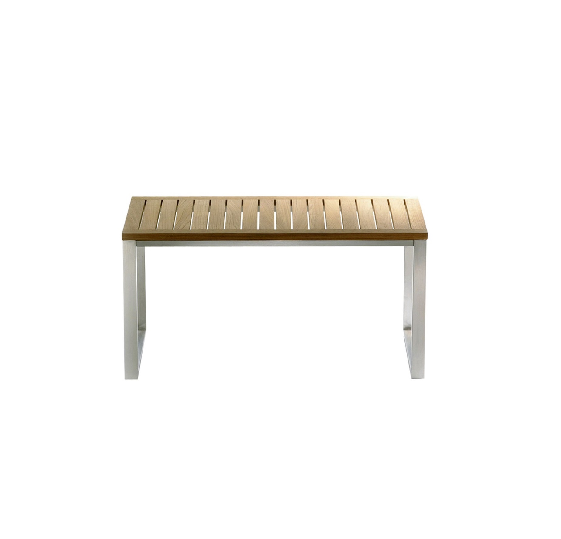 Stainless-Steel-Coffee-table-Teak Wood -top Coffee Table - Image 1
