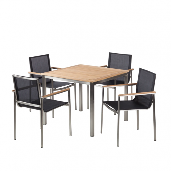 Stainless Steel Alfa Dining Set - Image 3