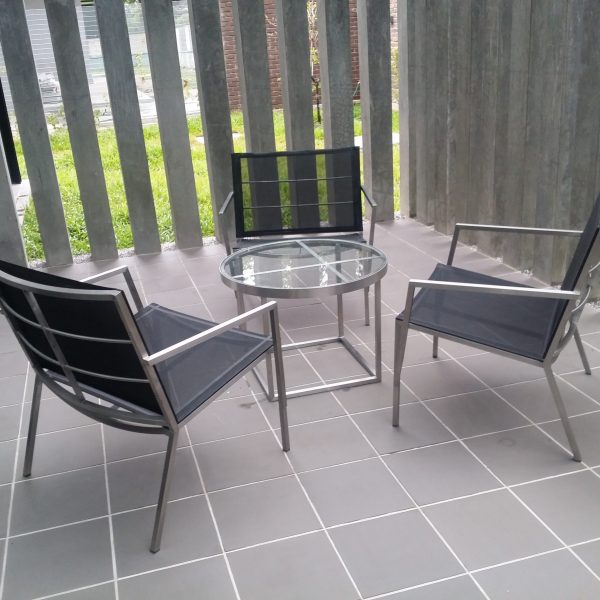 Stainless Steel Club Arm Chair - Image 3