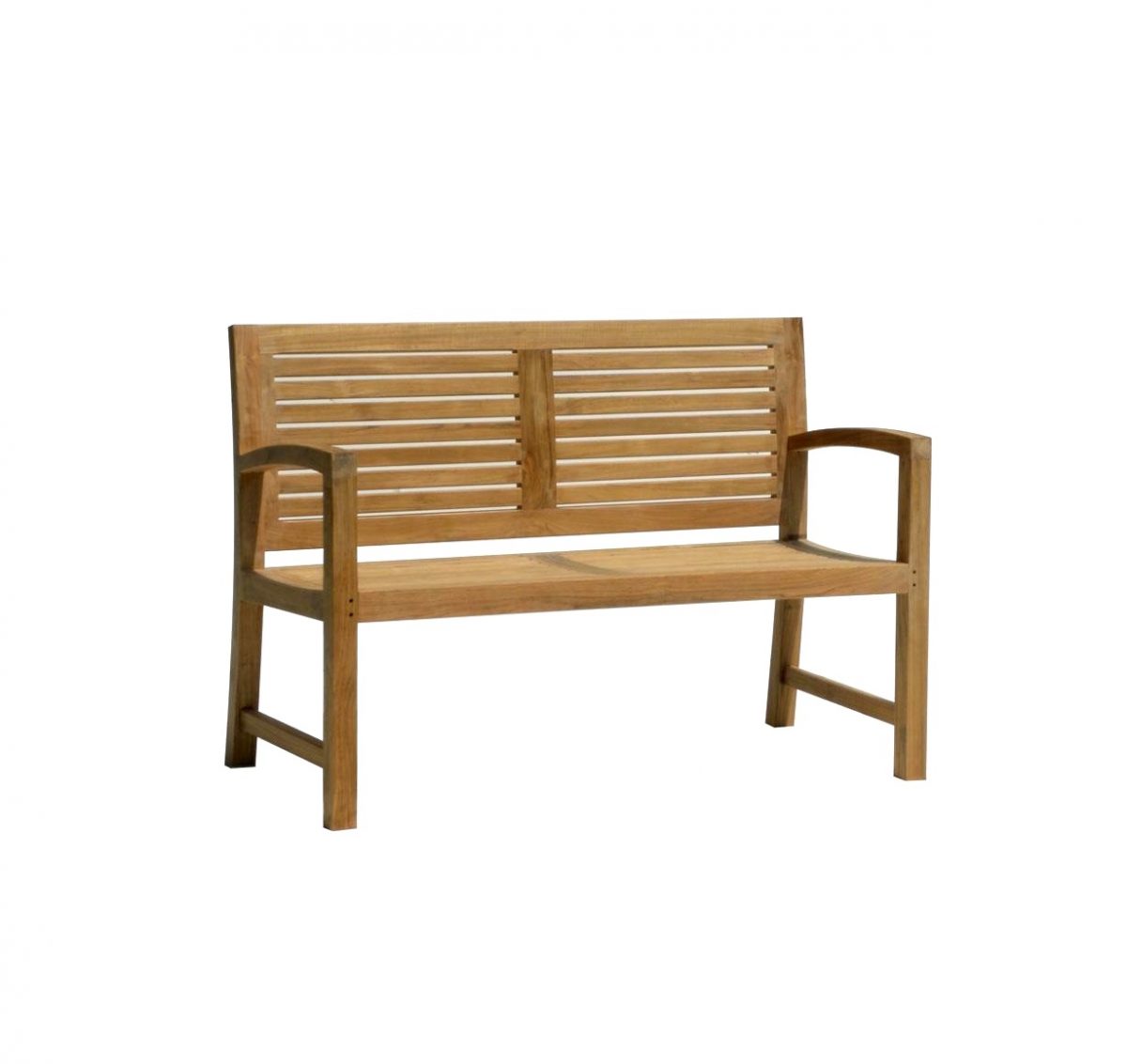 Trent Outdoor Teak Wood Garden Bench 150cm - Image 1