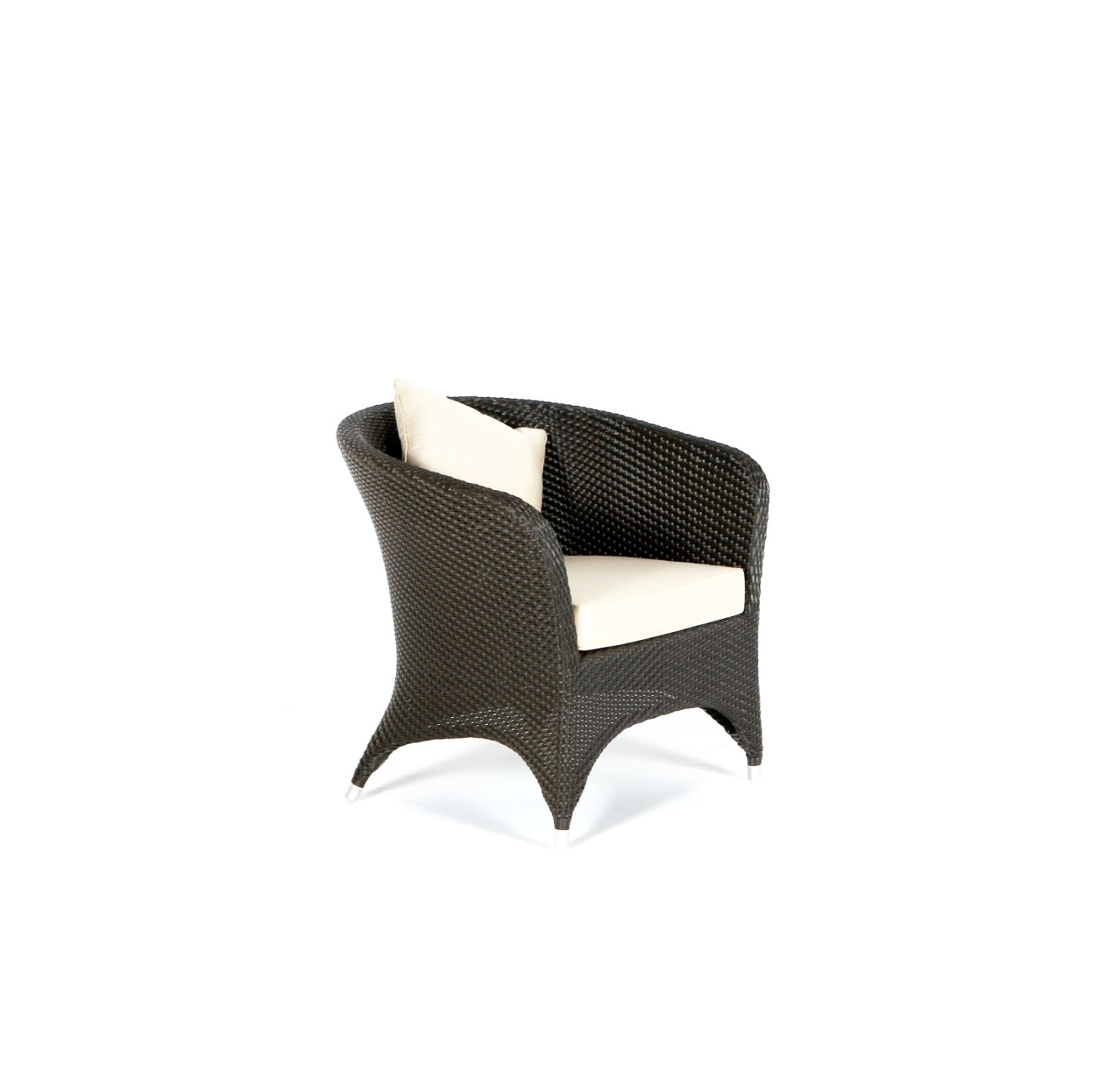 All Weather Wicker Hulo Lounge Chair-Small Space Wicker Lounge Hulo lounge Chair - Image 1