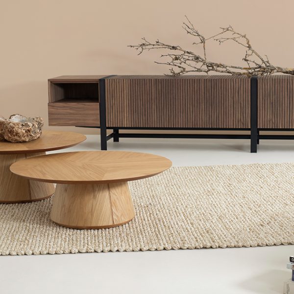 Zeke Designer Teak Coffee Table - Image 3