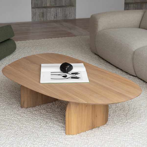 Seth Solid Teak Coffee Table - Image 3