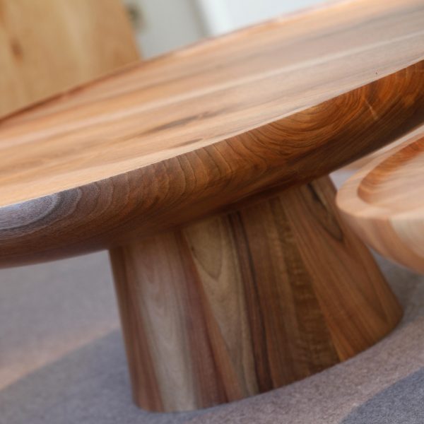 Travis Round Solid Teak Coffee Table - Image 3