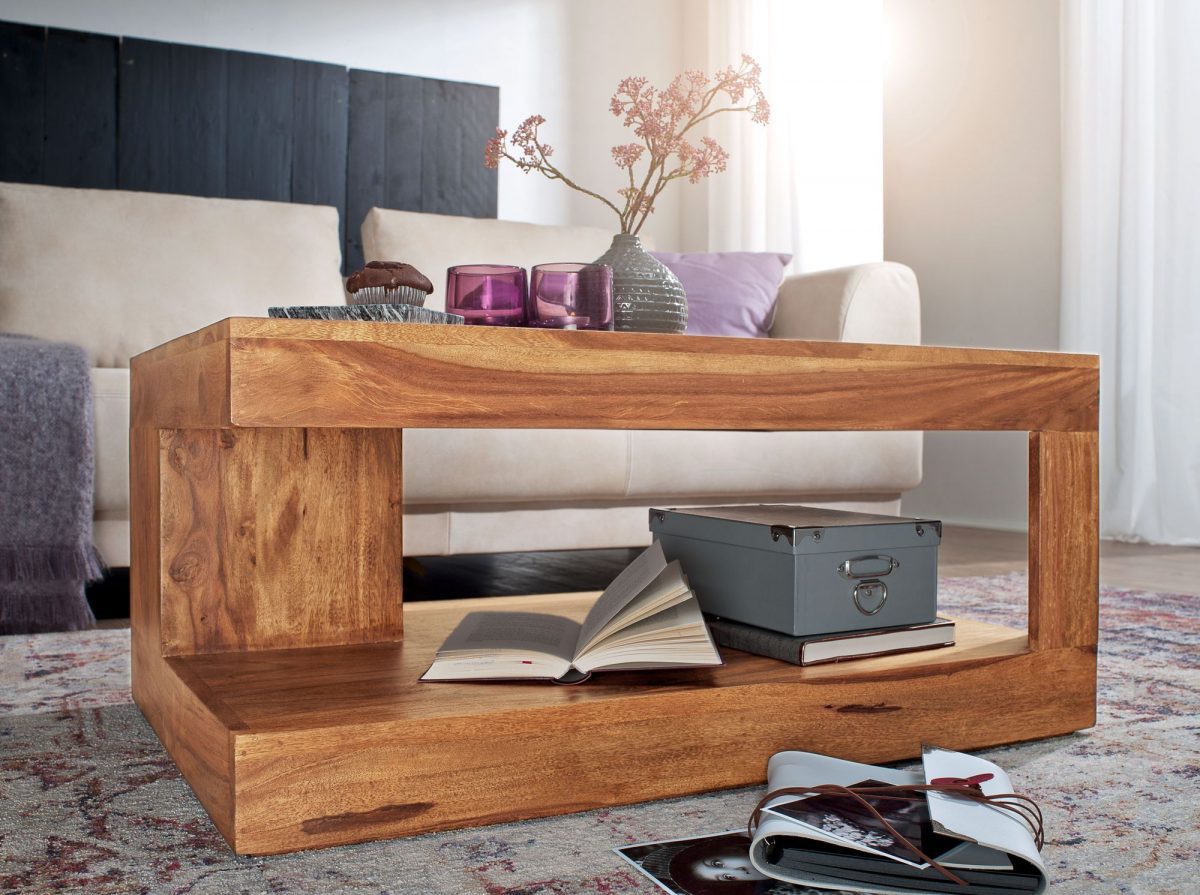 Mateo Solid Premium Quality Teakwood Coffee Table - Image 5
