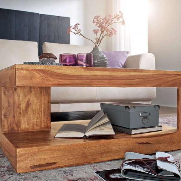 Mateo Solid Premium Quality Teakwood Coffee Table - Image 5
