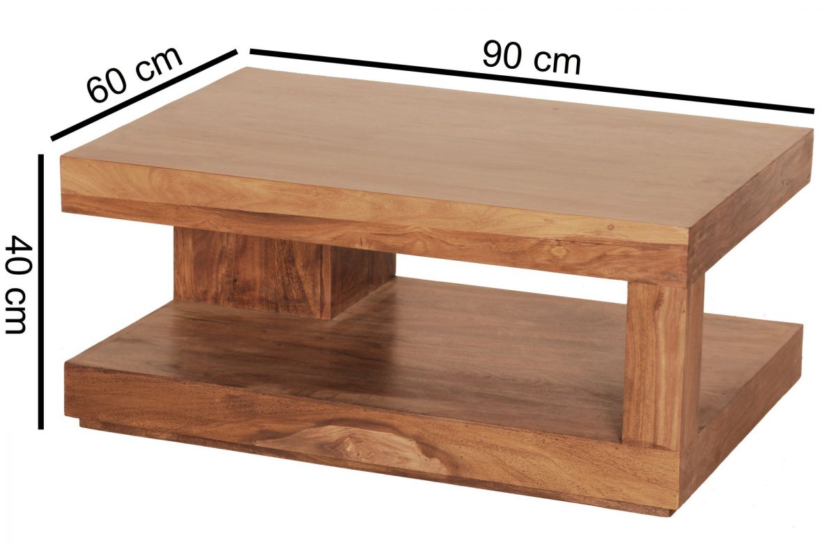 Mateo Solid Premium Quality Teakwood Coffee Table - Image 6