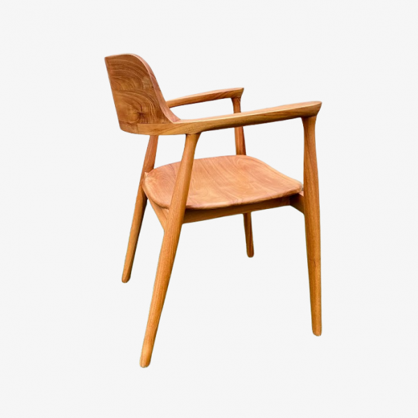 Camden Teak Designer Chair - Image 9