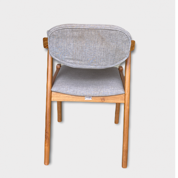 Justin Teak Scandinavian Chair - Image 3