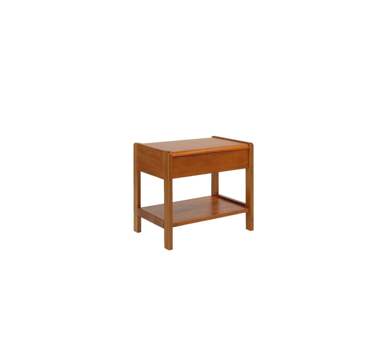 Teak Bedside table_with Shelf Quinn Teak Bedside Table - Image 1