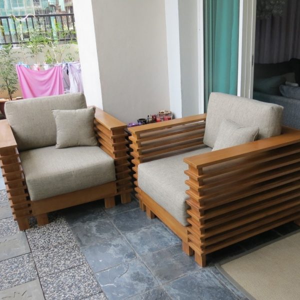Teak Minimalist Sofa Torgar - Image 3