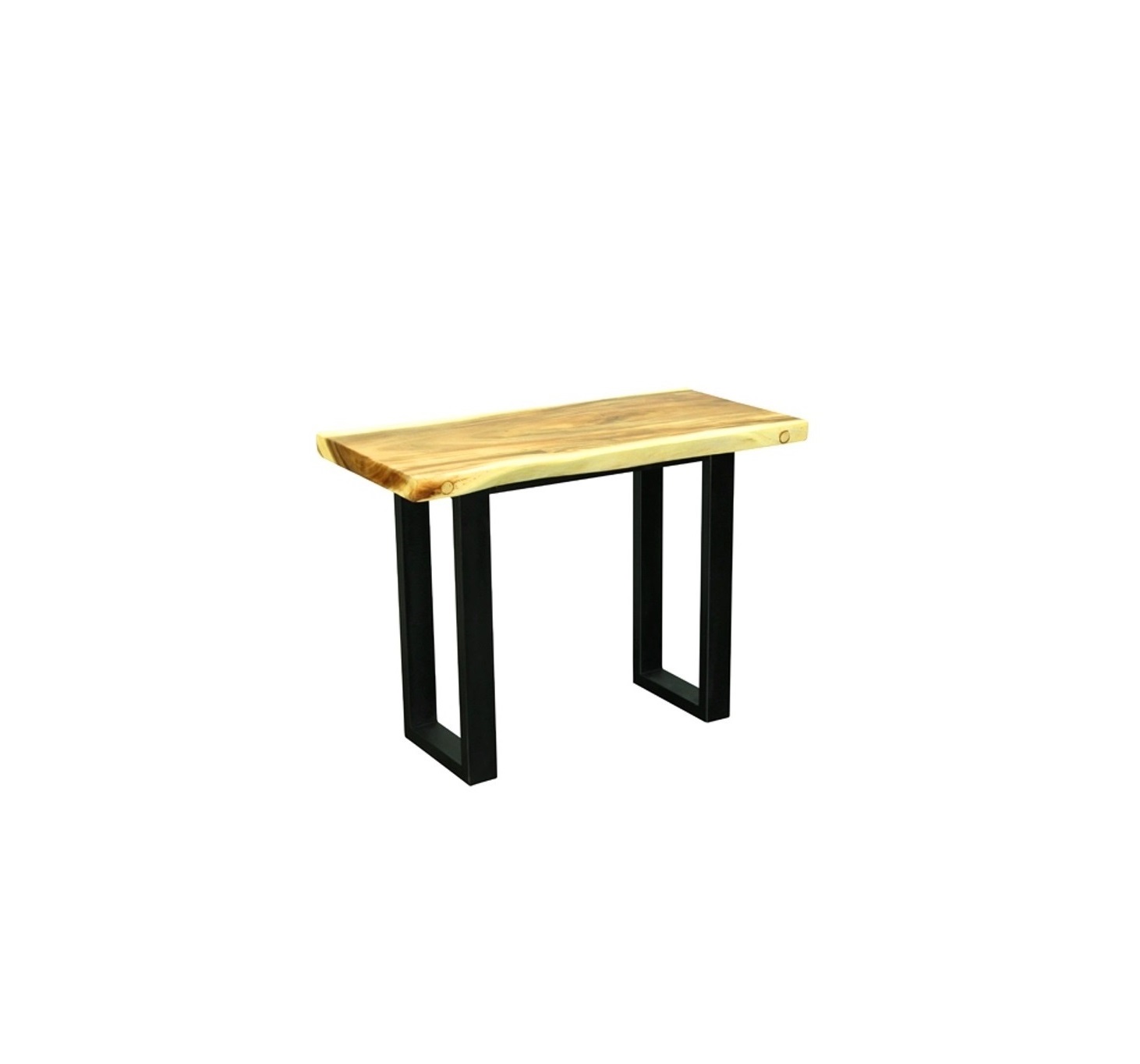 Suar wood console-Table-Metal legs-Solid Suar Solid Console - Image 1