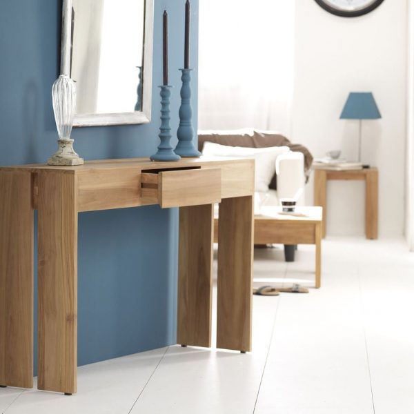 Paulina Teak Designer Console Table - Image 3