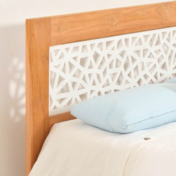 Hank Designer Teak Bed Frame Queen Size - Image 3