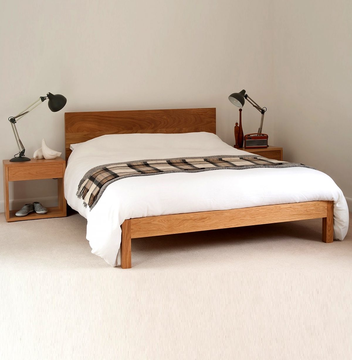 Clint Teak Contemporary Low Bed - Image 3