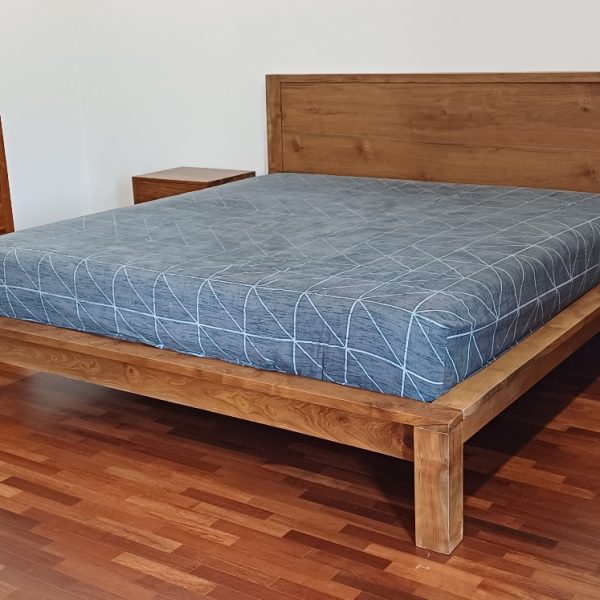Heritage Teak Panel Bed - Image 4