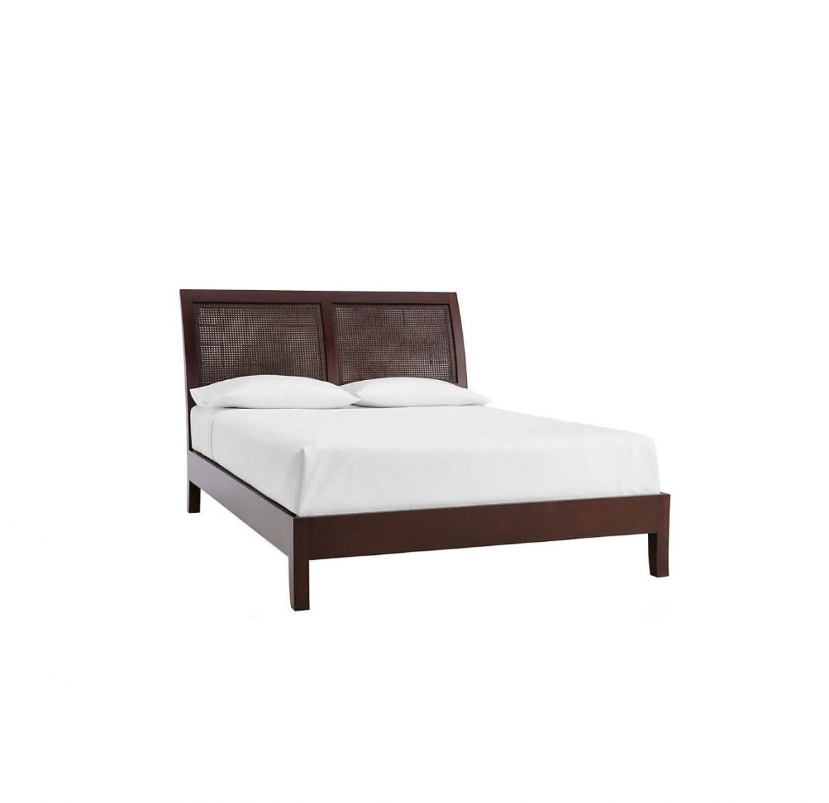 Rattan Sleigh Bed-Rosa - Image 1