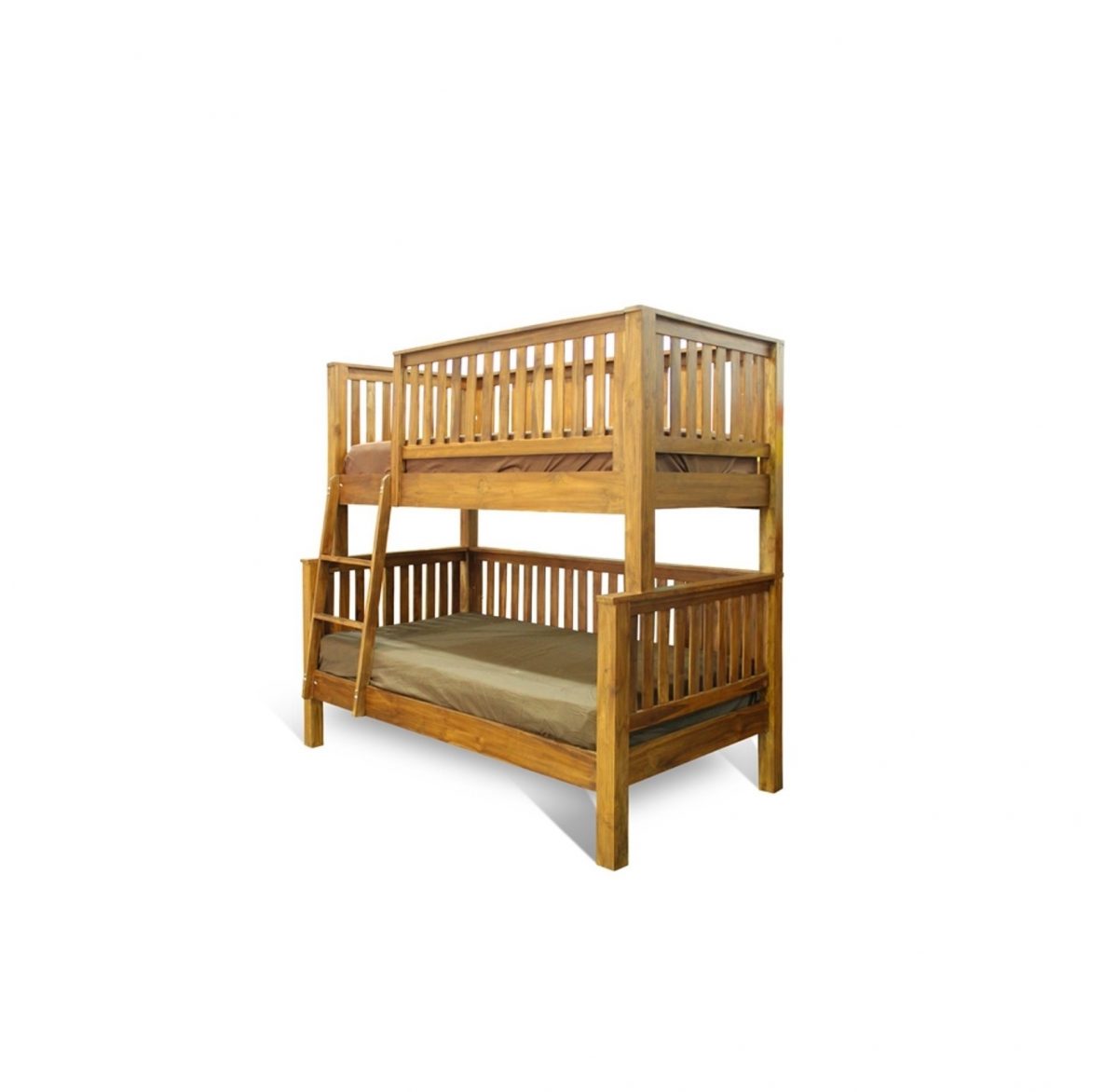 Houston Teak Double Bunk Bed Frame - Image 1