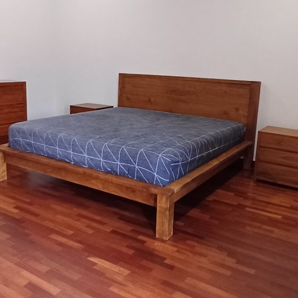Heritage Teak Panel Bed - Image 3
