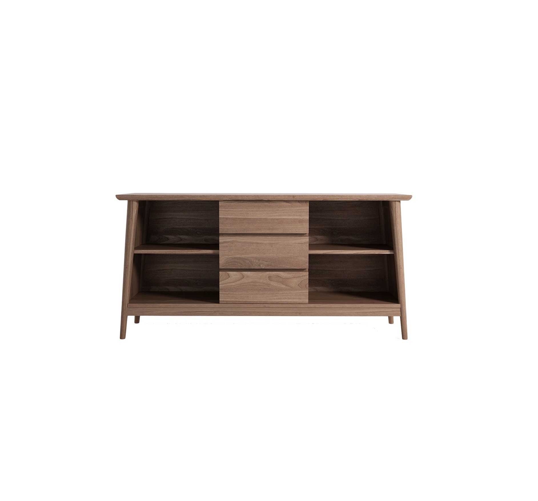 Contemporary-Teak-Sideboard-Cabinet-Credenza-Storage Edwina Contemporary Teak Sideboard - Image 1
