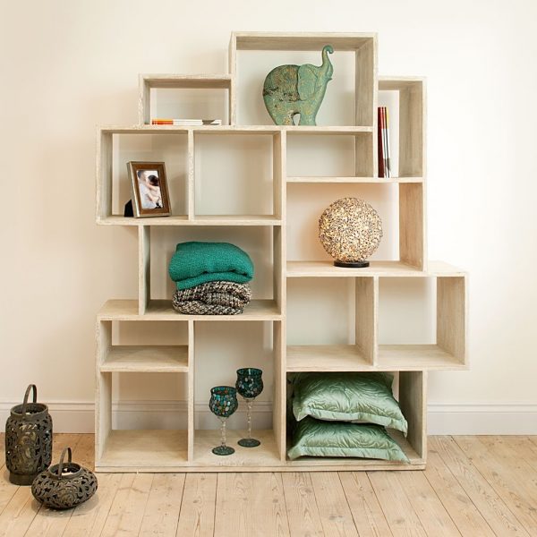 Anabelle Designer Bookshelf - Teak Divider - Image 4