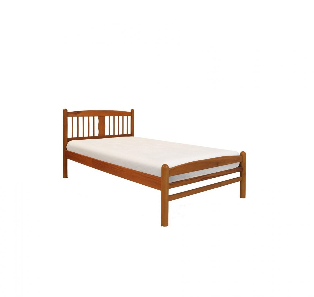 Harlow Teak Wood Single Bed Frame - Image 1