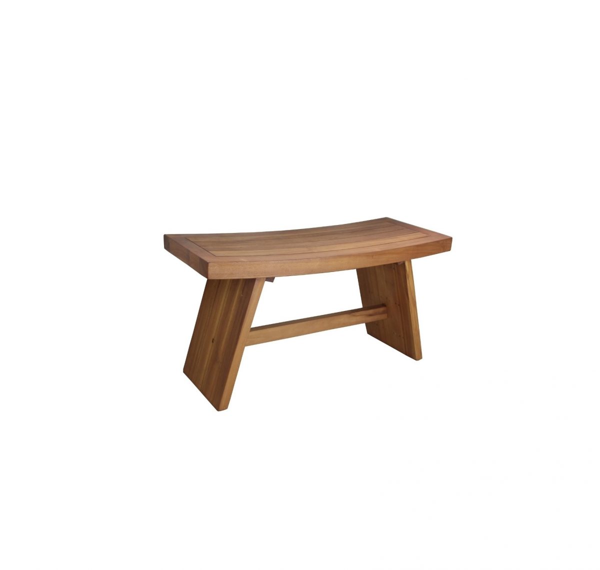 Asia Teak Curved Bench 36cm - Image 1