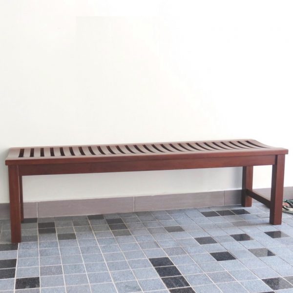 Stacy Teak Bench Dark Brown - Image 3